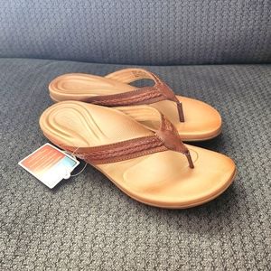 Aetrex Emmy Braided Flip Flop 8.5